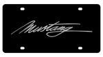 For Ford Mustang Script Acrylic License Plate. Fixed Price $41.75.