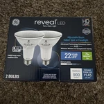 Ge Reveal Led Par30 Long Neck Adjustable Flood Spot Light Bulbs 75w 2 Pack. Fixed Price $12.99.