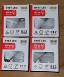 Ikea Ryet Led Bulb For Lamps, E12 450 Lumen/120v Lot Of 4. Fixed Price $22.50.