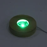 1. Led Light Base Eco Friendly Sturdy Remote Control For Art Glass Oak Wood. Fixed Price $15.02.