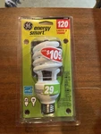 Ge 47459 29-watt Energy Smart Cfl Spiral Light Bulb, 1-pack. Fixed Price $50.00.
