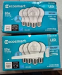 Led Technology Ecosmart 60w Equivalent Daylight A19, Dimmable 8 Pack. Fixed Price $11.00.