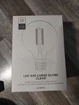 Nib West Elm Led G40 Large Grand Globe Clear Light Bulb 8.5w 2700k Transparent. Fixed Price $15.00.