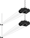 Hykolity 2 Pack 4ft Linkable Led Shop Light For Garage, 4ft-42w, Black. Fixed Price $42.01.