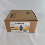 Sunlite C9 7 Watt Nightlight 7c9/tb Transparent Blue Intermediate Base. Fixed Price $15.20.