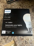 Philips Hue White Bulb Starter Kit 840 Lumen 2 Bulbs & Bridge Open Box. Fixed Price $28.00.