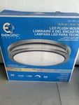 Energetic Lighting 14" Led Flush Mount Light Fixture, Brushed Nickel. Fixed Price $18.00.