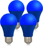 Led Blue Color Light Bulb - A19 E26 Base Bulbs 9w (60w Equivalent),. Fixed Price $14.52.
