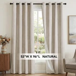 H.versailtex Premium 100% Blackout Curtains Thermal Insulated White. Fixed Price $25.99.