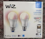 Wiz 603506 A19 60w Color Bulbs (2-pack). Fixed Price $15.00.