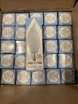 Lot Of 25 Abco Frosted Flame Tip Lamp Light Bulbs, 25w, 130v (03678) New Nos. Fixed Price $21.99.