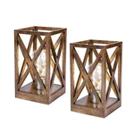 Wingbo 2 Pack Retro Battery Powered Table Lamps Operated Cordless Lamp. Fixed Price $72.15.