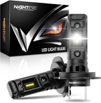 Nighteye H7 Led Light Bulbs 50w 14000lm 6500k Cool White Pair 400% Brighter 1:1. Fixed Price $55.00.