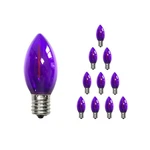 Chyparty 10 Pack C7 Replacement Bulbs, Dark Purple Led Halloween Light Bulbs .... Fixed Price $13.42.