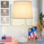 Lalisu Farmhouse Touch Control Dimmable Table Lamp Modern Nightstand. Fixed Price $62.05.