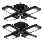 Konpway 2 Pack Deformable Led Garage Lights - 12000 Lumen 6500k Daylight 120w.... Fixed Price $53.88.