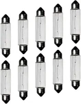 24v 10w 10 Pack Sv8.5-8 T3.25 Halogen Festoon Bulb Fits 38mm Bas Size: 10*38mm. Fixed Price $21.74.