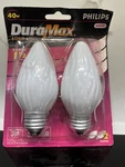 Philips Duramax 2 Pack 40w White Flame Candle Bulb Soft 40 W. Fixed Price $21.89.