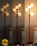 Lightdot Black Globe Floor Lamp 5-globe Dimmable Mid Century. Fixed Price $109.00.