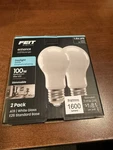 Feit Electric A19 Led Light Bulbs, 100w Equivalent, Led, 5000k Daylight. Fixed Price $14.39.
