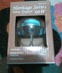 Heritage Series 60-watt Dimmable G25 Vintage Decorative Amber Light Bulb L47. Fixed Price $9.99.