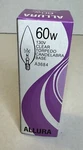 Allura A3684 Decorator Light Bulb 60w 130v Clear Candelabra Base. Fixed Price $7.00.