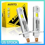 Auxito H1 Headlight Bulbs 300% Brighter 6000k Cool White Mini Size Ultra Bright. Fixed Price $22.79.
