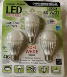 Feit Electric 60 Watt Replacement Led Dimmable Bulbs Omni Directional 3pk New. Fixed Price $35.00.