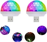 Usb Mini Voice-activated 2 Disco Lights(usb Adapters Not Included), White. Fixed Price $12.91.