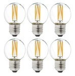 6pk Litehistory Dimmable G16.5 Led Globe Bulb, 40w Edison Bulb 2700k. Fixed Price $15.00.