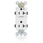 1pc Leviton 16352-1pw 20a Industrial Grade Decora Receptacle, 5-20r, White. Fixed Price $35.60.