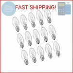 Ouukoo Night Light Bulbs - 4w Dimmable Warm White E12 Base Small Clear Glass. Fixed Price $12.06.