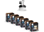 6 Pack Philips Hue Smart Inch Led Downlights, Warm-to-cool White. Fixed Price $245.00.