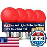 Wivety Red Light Bulbs For Sleep With Remote Control, E26 Led Blue Blockin. Fixed Price $43.09.
