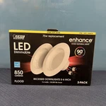 Feit Electric 75w Bulb, Led 2 Count, Retrofit 5-6 Inch Soft White 2700k Recessed. Fixed Price $10.46.