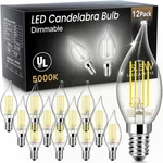 Led Candelabra Bulb Dimmable, 60w Equivalent Chandelier Light Bulbs, 5.5w 50. Fixed Price $39.20.