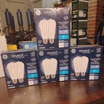4 Pkgs (8ct Total) Ge Reveal Led Hd+ Light 500 Lumens 60w 5w St19 Dimmable Bulbs. Fixed Price $40.00.