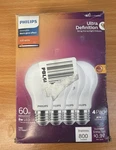Philips Soft White Led Light Bulbs Dimmable Eyecomfort A19 Bulb 4pack. Fixed Price $25.00.
