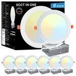 Oraluce 6 Pack Led Recessed Lighting Inch With Junction Box Ultra-thin, Dim.... Fixed Price $82.75.