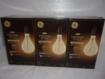 3 Ge Vintage Style Led Light Bulb Amber Glass Warm Candle Ps52 Large Pear Shaped. Fixed Price $9.99.