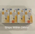 Pack Of 4 Ge Crystal Clear Light Bulbs 150w A21 & Free Shipping. Fixed Price $26.00.