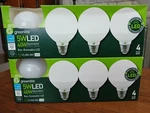 Lot Of (2) 4 Packs- Greenlite 5w Led 40w Equivalent Globe Bulbs Non- Dimmable. Fixed Price $14.99.