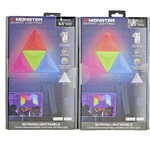 Monster Smart Led Lighting 3d Prism Light Panels - 2 Box Lot, 8 Free S/h!. Fixed Price $67.95.