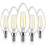 Ascher E12 Led Classic Candelabra Clear Light Bulb, 4w, Equivalent 40w, Warm. Fixed Price $17.69.