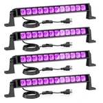 Onforu 4 Pack 42w Led Black Lights, Blacklight Bars With Plug And Switch, Glow I. Fixed Price $60.40.