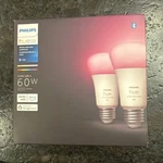 Philips Hue 548610 Cfh Smart Light A19 Bulbs - 60w, Multicolor, Pack Of 2. Fixed Price $45.99.