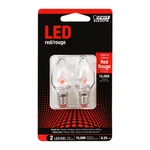 Feit Electric Accent Led Red Night Light - 2 Pack No Size,. Fixed Price $10.98.