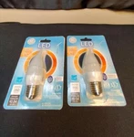 Ge Led 4.5w 40w Equiv. Dimmable Decorative Daylight Frosted Candle 2 Pack 350lum. Fixed Price $9.99.