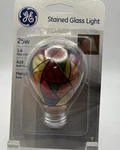 Ge Stained Glass 25w Hand Painted Light Bulb General Electric Decorative New. Fixed Price $9.09.