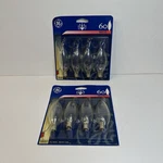 2 Sealed Packs General Electric (ge) 8 Light Bulbs 60 Watts Pc: 16050 60cac Cd4. Fixed Price $29.99.
